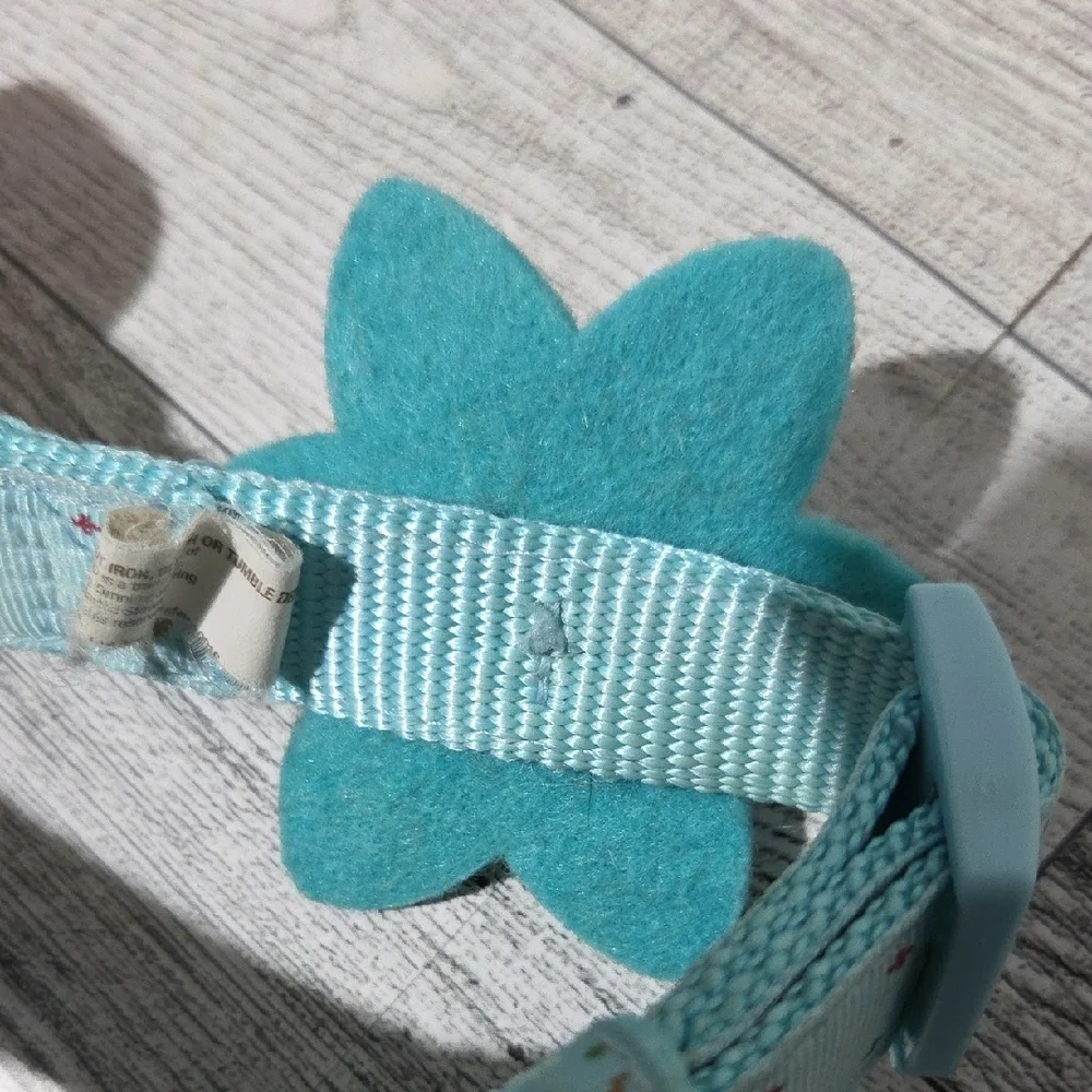 Martha Stewart Turquoise Pet Collar with Snowflake Accent